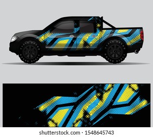 car wrap vector designs with abstract grunge background for vehicle branding