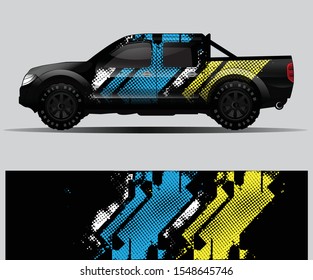 car wrap vector designs with abstract grunge background for vehicle branding