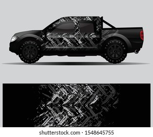 car wrap vector designs with abstract grunge background for vehicle branding