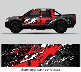 car wrap vector designs with abstract grunge background for vehicle branding