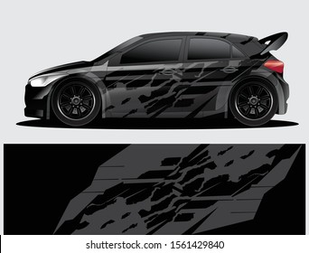 car wrap vector designs with abstract grunge background for vehicle branding