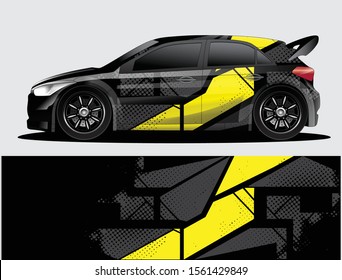 car wrap vector designs with abstract grunge background for vehicle branding