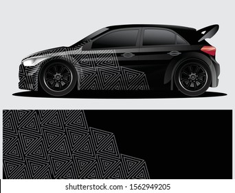 car wrap vector designs with abstract grunge background for vehicle branding