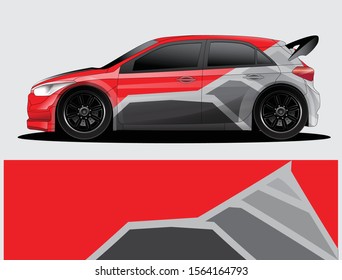 car wrap vector designs with abstract grunge background for vehicle branding