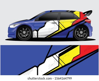 car wrap vector designs with abstract grunge background for vehicle branding