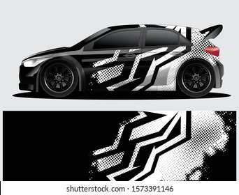 car wrap vector designs with abstract grunge background for vehicle branding