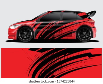 car wrap vector designs with abstract grunge background for vehicle branding