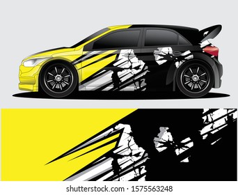 car wrap vector designs with abstract grunge background for vehicle branding