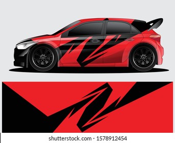 car wrap vector designs with abstract grunge background for vehicle branding