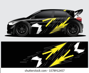 car wrap vector designs with abstract grunge background for vehicle branding