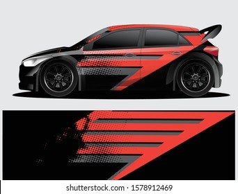 car wrap vector designs with abstract grunge background for vehicle branding