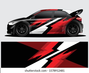 car wrap vector designs with abstract grunge background for vehicle branding