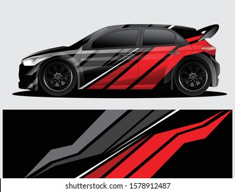 car wrap vector designs with abstract grunge background for vehicle branding