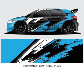 car wrap vector designs with abstract grunge background for vehicle branding
