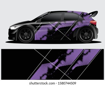 car wrap vector designs with abstract grunge background for vehicle branding