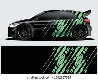 car wrap vector designs with abstract grunge background for vehicle branding
