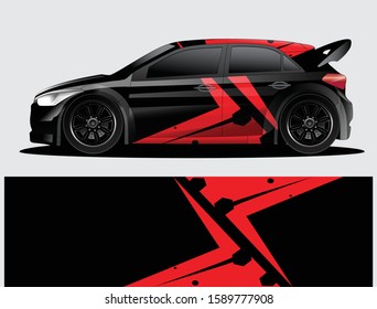 car wrap vector designs with abstract grunge background for vehicle branding