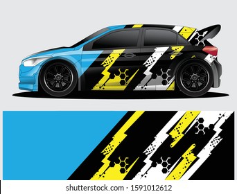 car wrap vector designs with abstract grunge background for vehicle branding