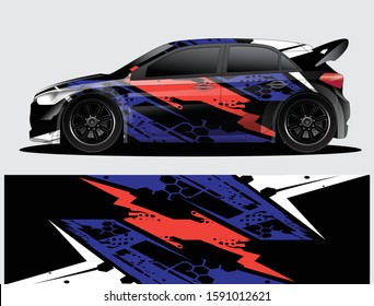 car wrap vector designs with abstract grunge background for vehicle branding