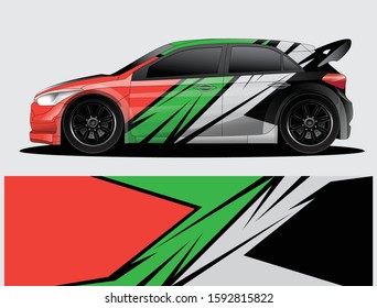 car wrap vector designs with abstract grunge background for vehicle branding