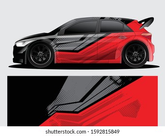 car wrap vector designs with abstract grunge background for vehicle branding