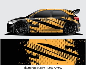 car wrap vector designs with abstract grunge background for vehicle branding