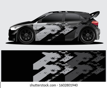 car wrap vector designs with abstract grunge background for vehicle branding