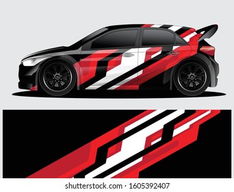 car wrap vector designs with abstract grunge background for vehicle branding