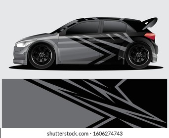 car wrap vector designs with abstract grunge background for vehicle branding