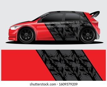 car wrap vector designs with abstract grunge background for vehicle branding