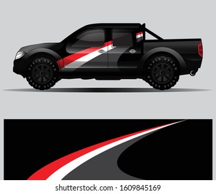car wrap vector designs with abstract grunge background for vehicle branding