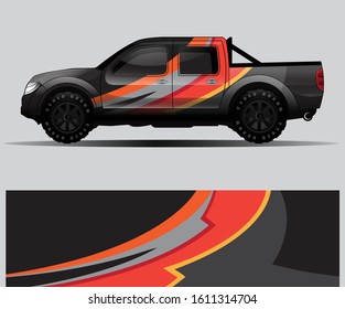 car wrap vector designs with abstract grunge background for vehicle branding