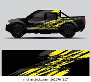 car wrap vector designs with abstract grunge background for vehicle branding