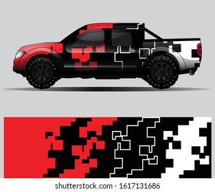 car wrap vector designs with abstract grunge background for vehicle branding