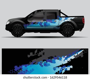 car wrap vector designs with abstract grunge background for vehicle branding