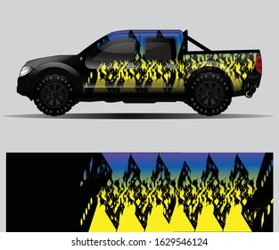 car wrap vector designs with abstract grunge background for vehicle branding