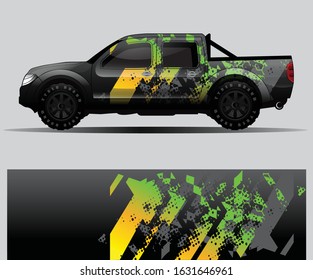 car wrap vector designs with abstract grunge background for vehicle branding