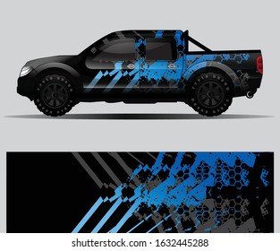 car wrap vector designs with abstract grunge background for vehicle branding