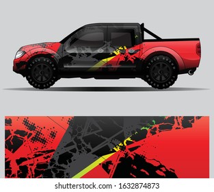 car wrap vector designs with abstract grunge background for vehicle branding