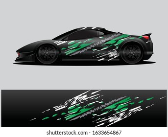 car wrap vector designs with abstract grunge background for vehicle branding