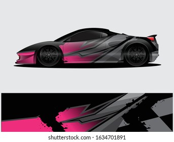 car wrap vector designs with abstract grunge background for vehicle branding