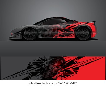 car wrap vector designs with abstract grunge background for vehicle branding