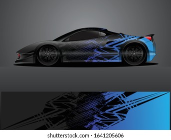 car wrap vector designs with abstract grunge background for vehicle branding