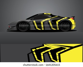 car wrap vector designs with abstract grunge background for vehicle branding