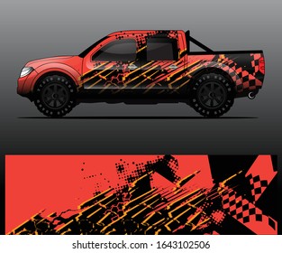 car wrap vector designs with abstract grunge background for vehicle branding
