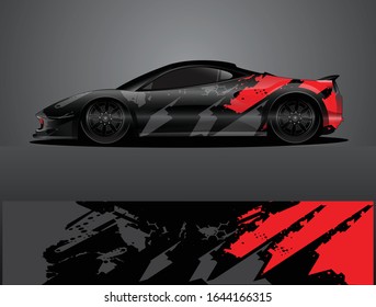 car wrap vector designs with abstract grunge background for vehicle branding