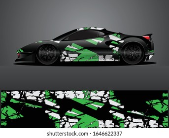 car wrap vector designs with abstract grunge background for vehicle branding