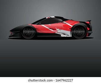 car wrap vector designs with abstract grunge background for vehicle branding
