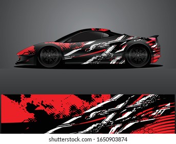 car wrap vector designs with abstract grunge background for vehicle branding