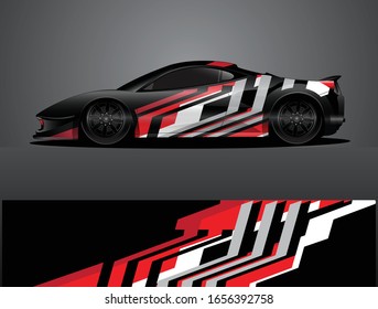 car wrap vector designs with abstract grunge background for vehicle branding